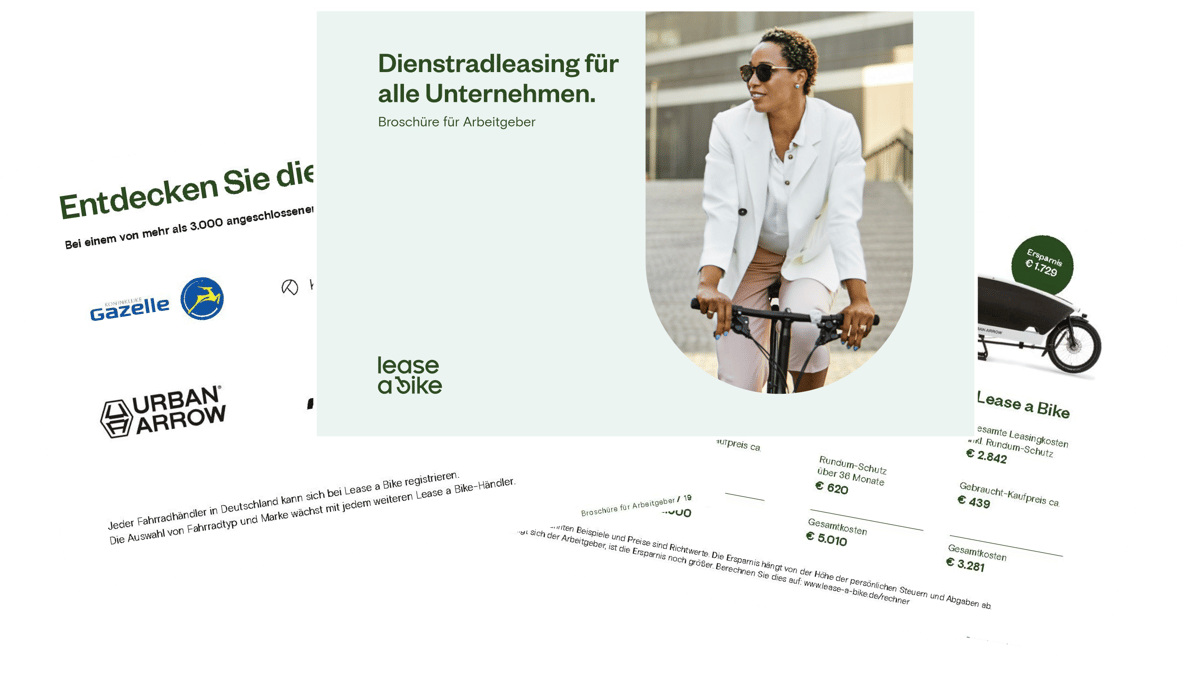 Infopaket Lease a Bike Firmen Fahrrad Leasing