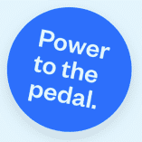 Badge power to the pedal