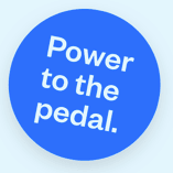 badge power to the pedal