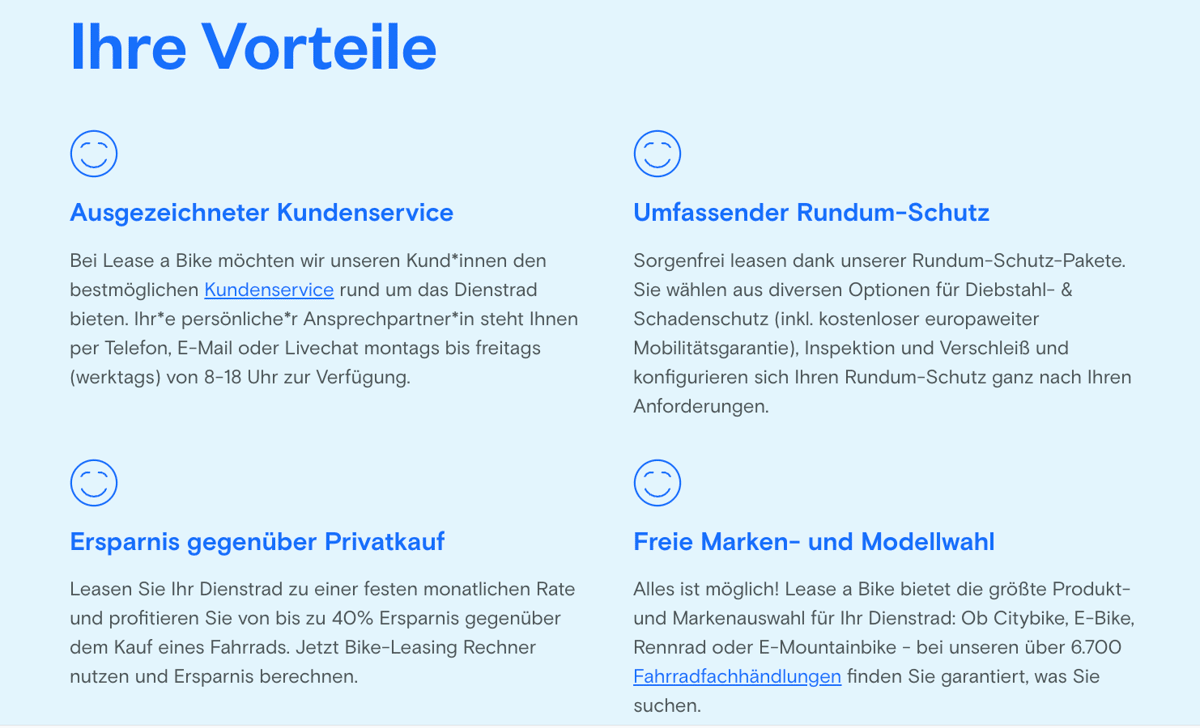 Screenshot Vorteile