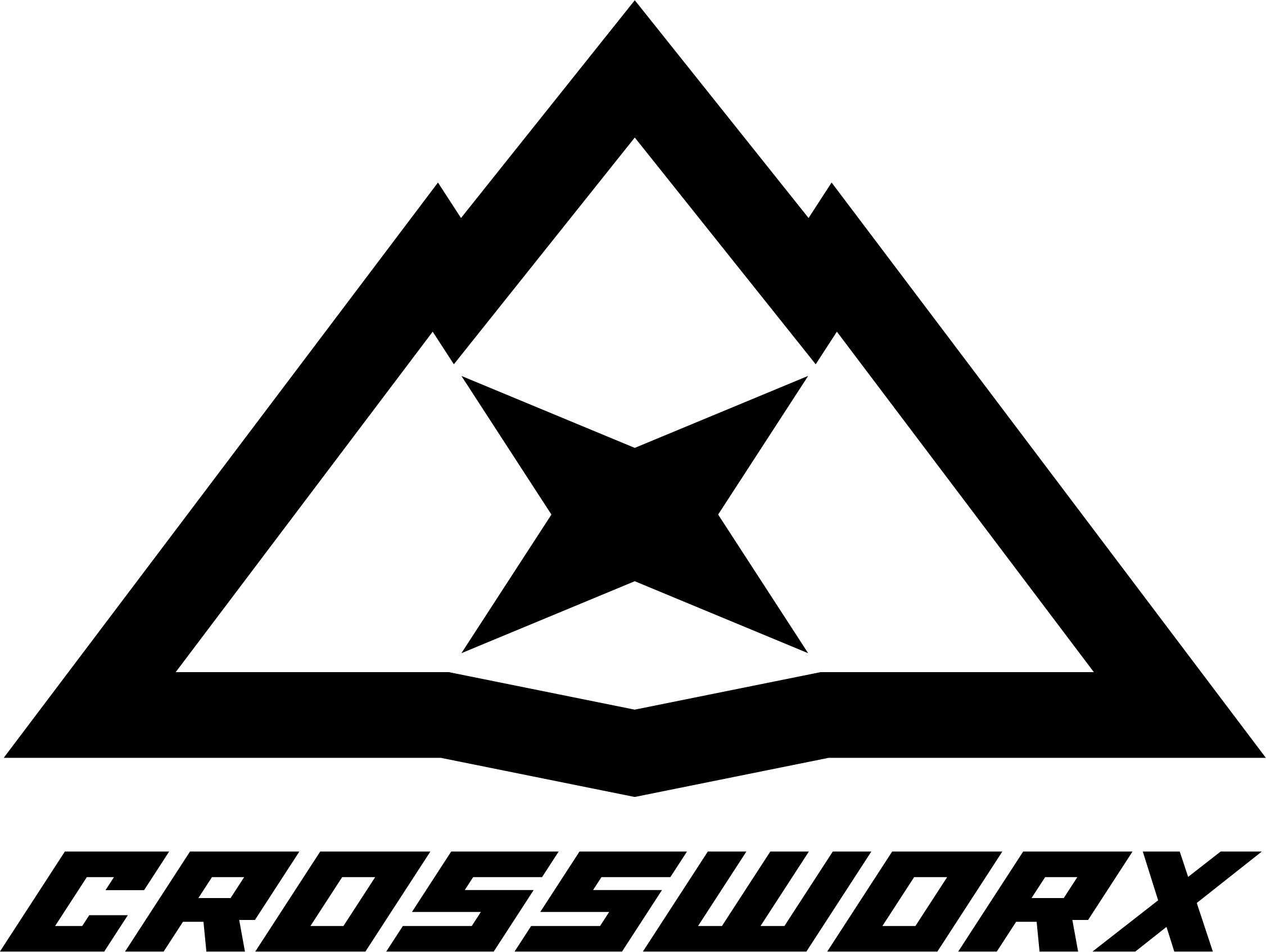 Crossworx Logo Icon Logotype Black